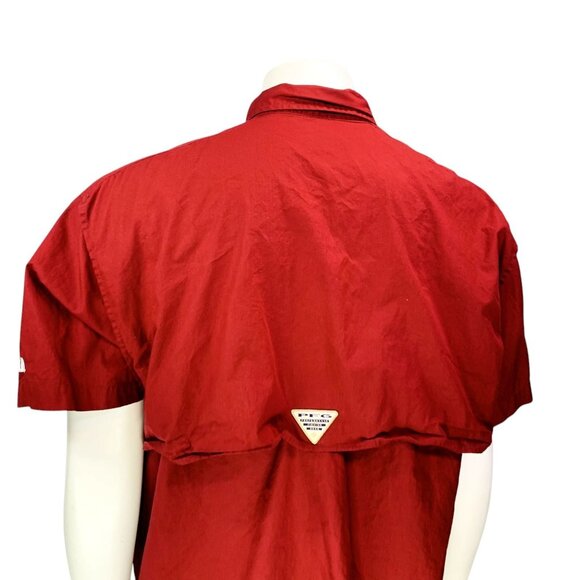 Alabama Crimson Tide Columbia Bonehead Button-Up Shirt Outdoor Fishing Size L - Picture 9 of 13
